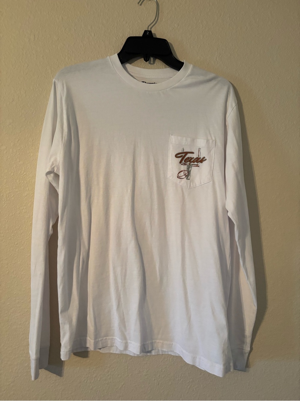Texas Longhorns White Long-Sleeve